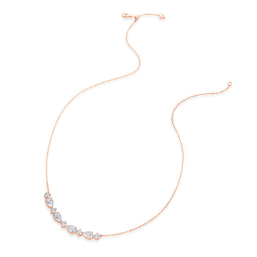 Petal Timeless Pear and Round Necklace