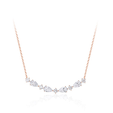 Petal Timeless Pear and Round Necklace