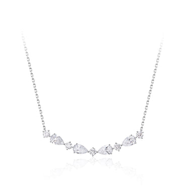 Petal Timeless Pear and Round Necklace