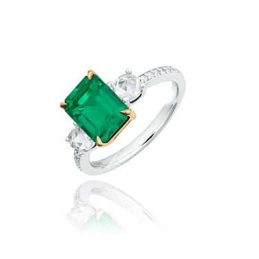 Pulse Emerald Rosecut Ring