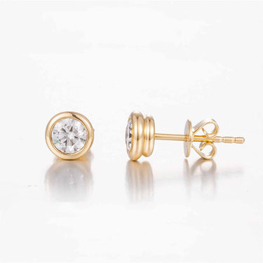 Essential Round Bezel Set Earring