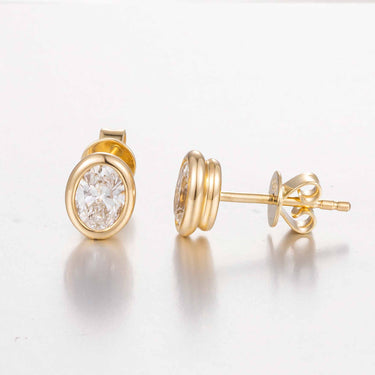 Essential Oval Bezel Set Earring 1
