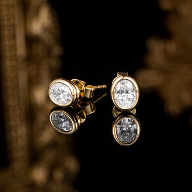 Essential Oval Bezel Set Earring 1
