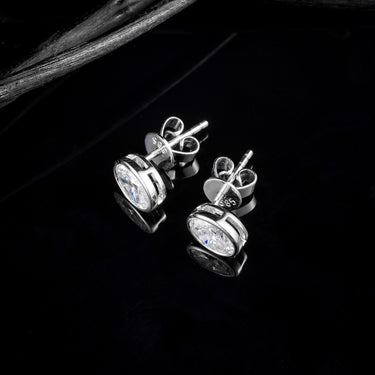 Essential Oval Bezel Set Earring 2