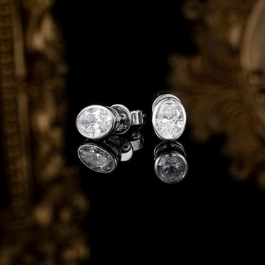 Essential Oval Bezel Set Earring 2