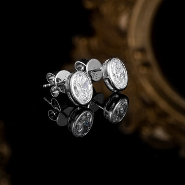 Essential Oval Bezel Set Earring 2