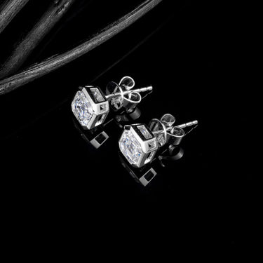 Essential Asscher Bezel Set Earring 3