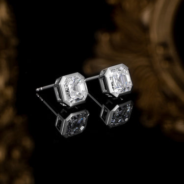 Essential Asscher Bezel Set Earring 3