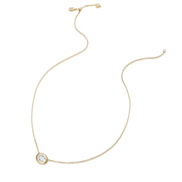 Magic Ellipse Double Bezel Necklace, Oval