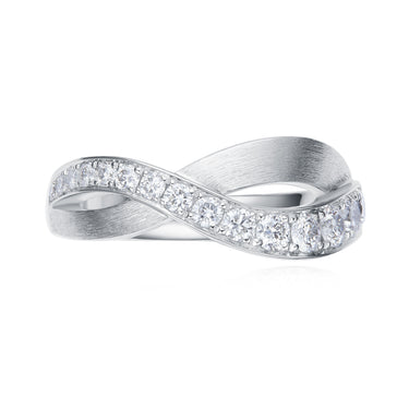 Infinity Satin Finish Ring