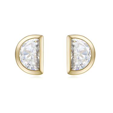 Joy Radiance Bezel Earring Studs