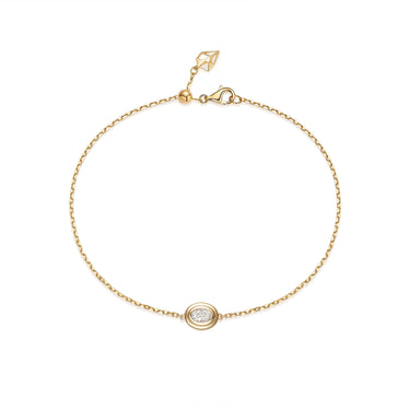 Ellipse Magic · 椭圆形培育钻石包镶手链