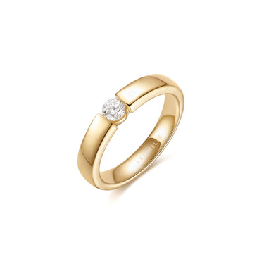 Ellipse Timeless · 培育钻石戒指，宽版