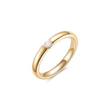 Ellipse Timeless · 培育钻石戒指，窄版