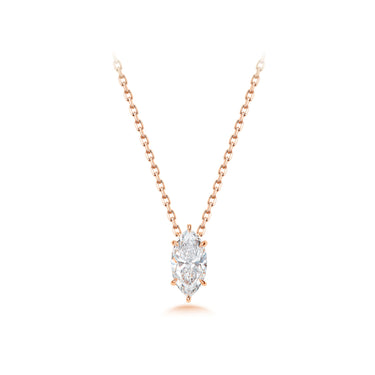 Essential Solitaire Marquise Necklace