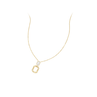 Facet Pulse Window Necklace