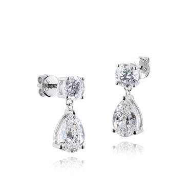 Petal Timeless Two-Stone Earrings