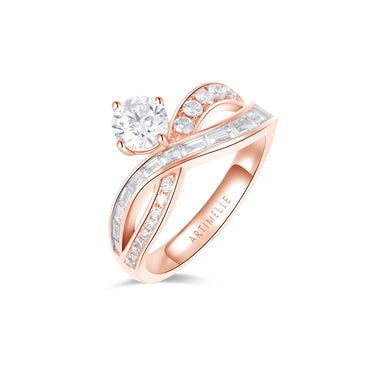 月华Infinity · 培育钻石戒指，圆形主石款