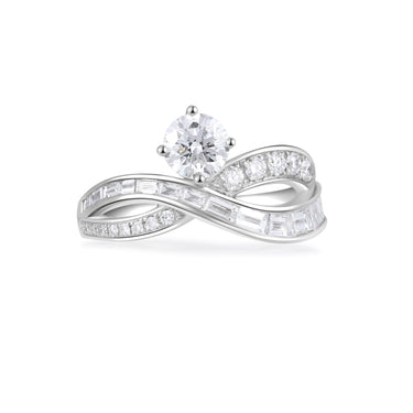 Infinity Round Diamond Ring