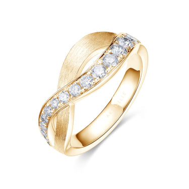 月华Infinity · 缎感培育钻石戒指