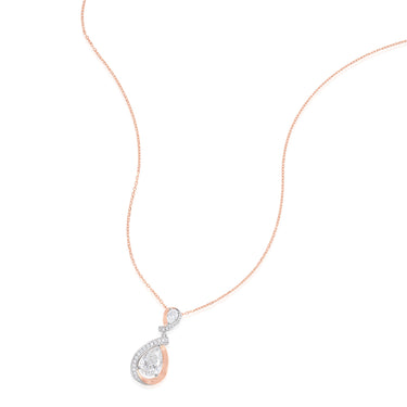 Infinity Pear Pendant Necklace