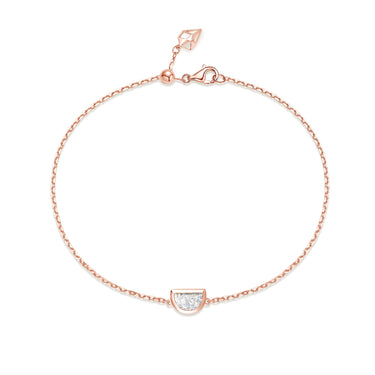 曙光Joy · 半月形培育钻石包镶手链