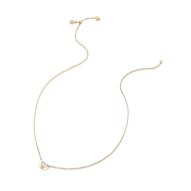 曙光Joy · 半月形培育钻石包镶项链