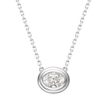 Magic Ellipse Bezel Necklace