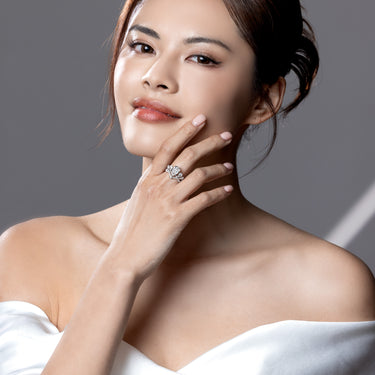 极星 · 梨形培育钻石皇冠戒指