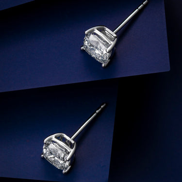 流光 · 垫型培育钻石耳钉