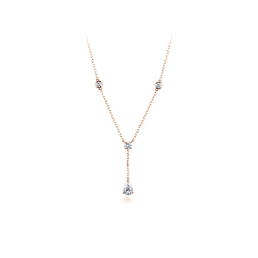 Petal Timeless · 梨形培育钻石项链