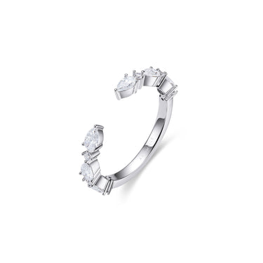Petal Timeless Pear and Round Spacer Ring