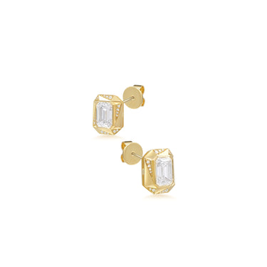 Pulse Facet Earring Studs
