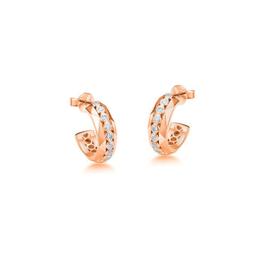 Facet Pulse Hoop Earrings
