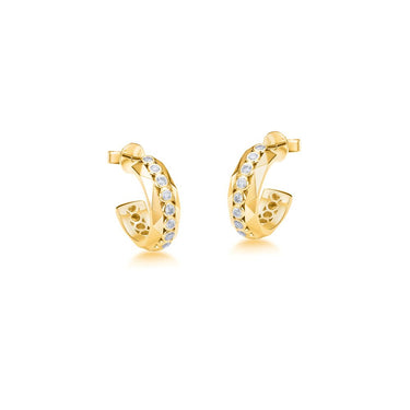 Facet Pulse Hoop Earrings