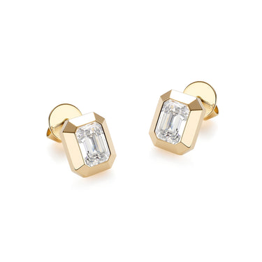 魄力Vintage · 复古培育钻石耳钉