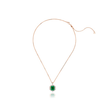 Imperial Emerald Timeless Pendant Necklace