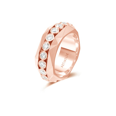 Facet Pulse Eternity Ring - Full