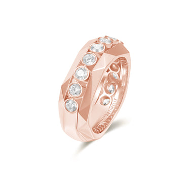 Facet Pulse Eternity Ring - Half