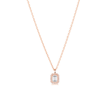 流光 · 祖母绿形培育钻石项链