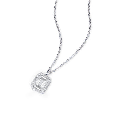 流光 · 祖母绿形培育钻石项链