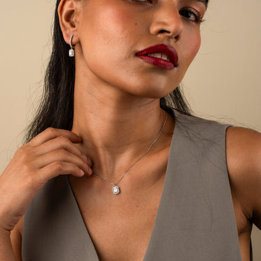 Orbit Emerald Hoop Earrings