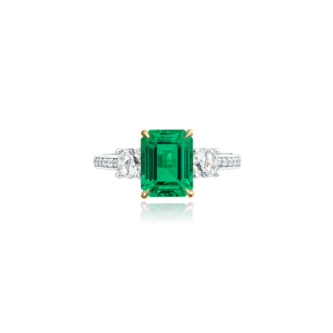 Imperial Emerald Rose-cut Ring