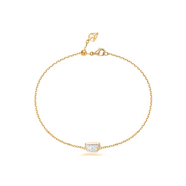 曙光Joy · 半月形培育钻石包镶手链