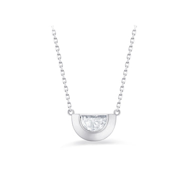 曙光Joy · 半月形培育钻石包镶项链
