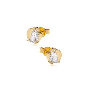 曙光Lucky · 半月形培育钻石耳钉