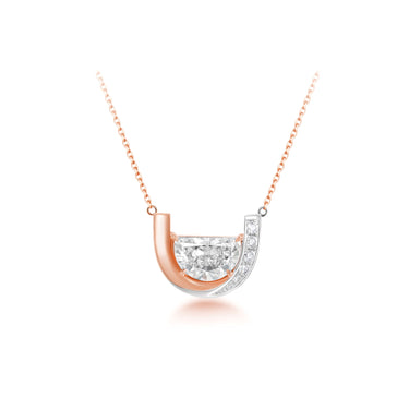 曙光Magic · 半月形培育钻石半月项链