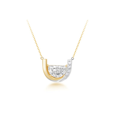 曙光Magic · 半月形培育钻石半月项链