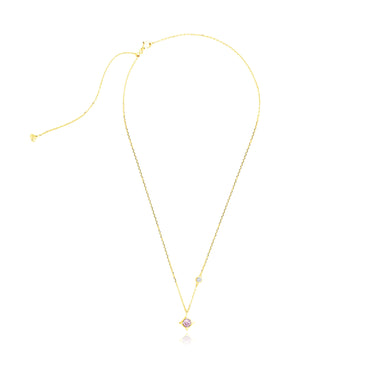 Aura Curve Morganite Necklace