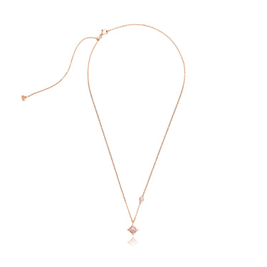 Aura Curve Morganite Necklace